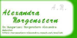 alexandra morgenstern business card